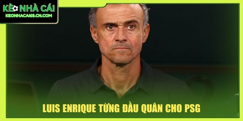 Luis Enrique từng đầu quân cho PSG
